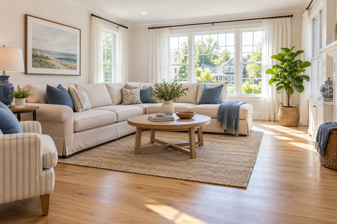 Illustrative living room used in the Ana Cleaning demo